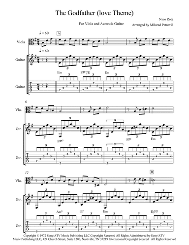 The Godfather (love Theme) (arr. Milorad Petrović)