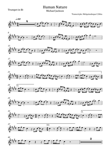 Human Nature (arr. Melquisedeque C.Silva)