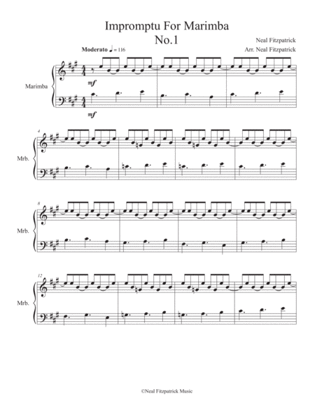 Impromptu No.1 For Marimba