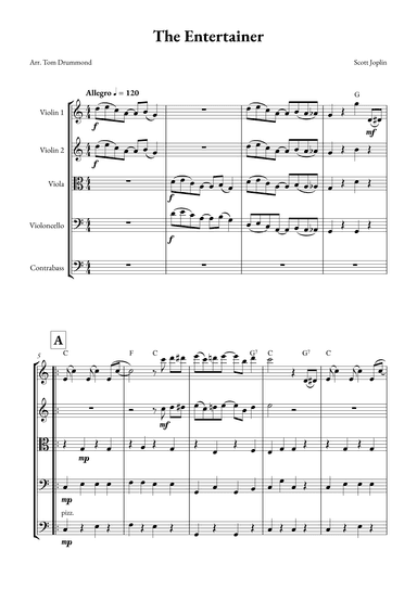 The Entertainer (arr. Tom Drummond)