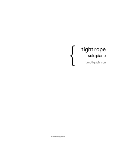 tight rope