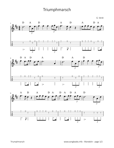 Triumphmarsch - G. Verdi (arr. songbooks.info)
