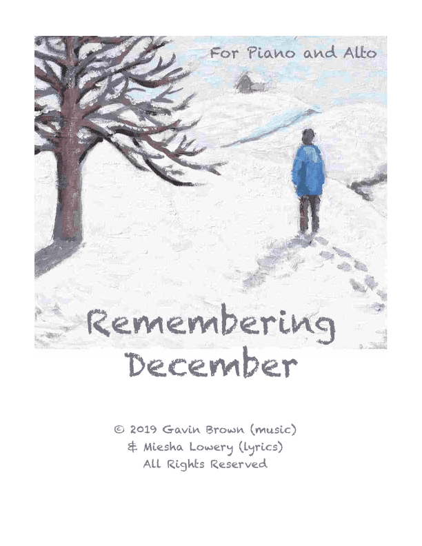 Remembering December for Alto and Piano