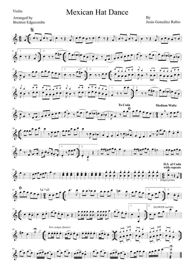 Mexican Hat Dance (arr. Brenton Edgecombe)