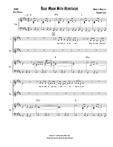 Blue Moon With Heartache (arr. Bruce Muckala)