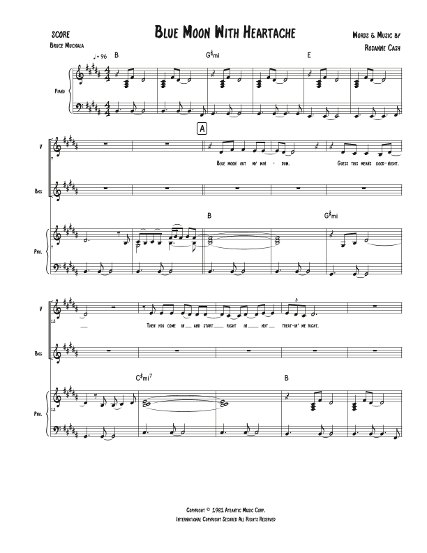 Blue Moon With Heartache (arr. Bruce Muckala)