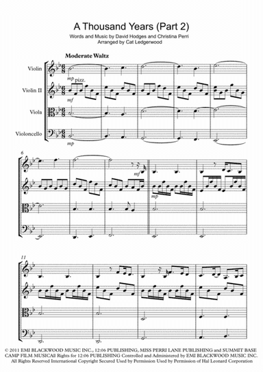 A Thousand Years (Part 2) (arr. Cat Ledgerwood)