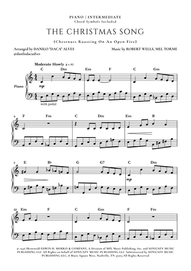 The Christmas Song (chestnuts Roasting On An Open Fire) (arr. Danilo "Daca" Alves)