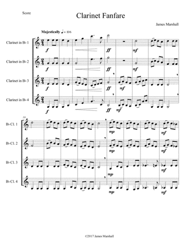 Clarinet Fanfare