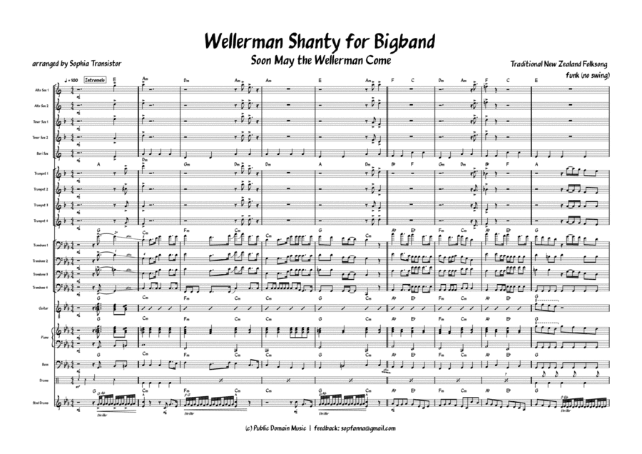 Wellerman sea shanty arranged for epic Bigband (arr. Sophia Transistor)