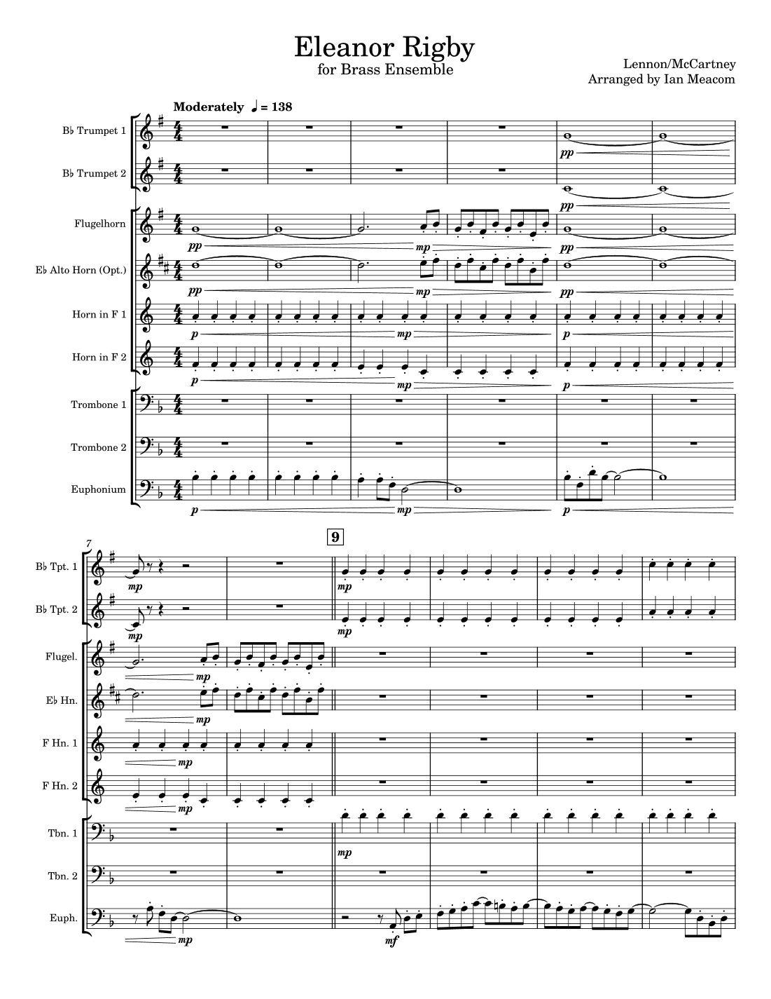 Eleanor Rigby (arr. Ian Meacom)