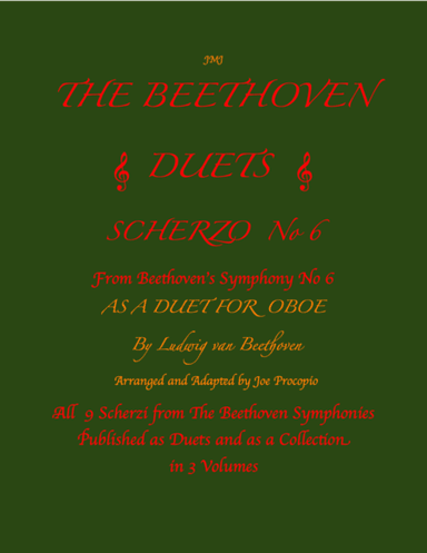 The Beethoven Duets For Oboe Scherzo No. 6 (arr. Joe Procopio)