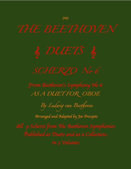 The Beethoven Duets For Oboe Scherzo No. 6 (arr. Joe Procopio)
