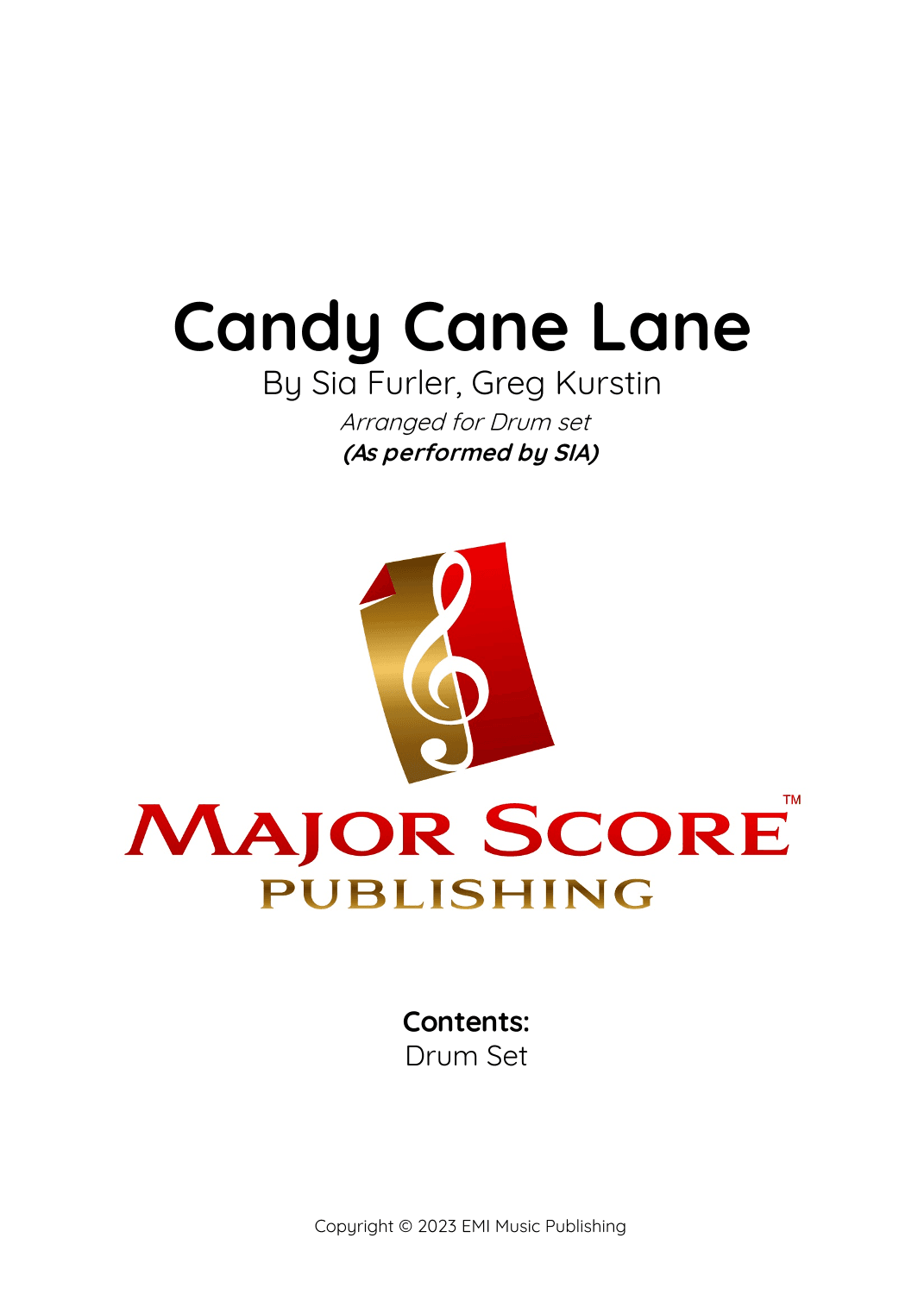 Candy Cane Lane (arr. MAJOR SCORE PUBLISHING TM.)