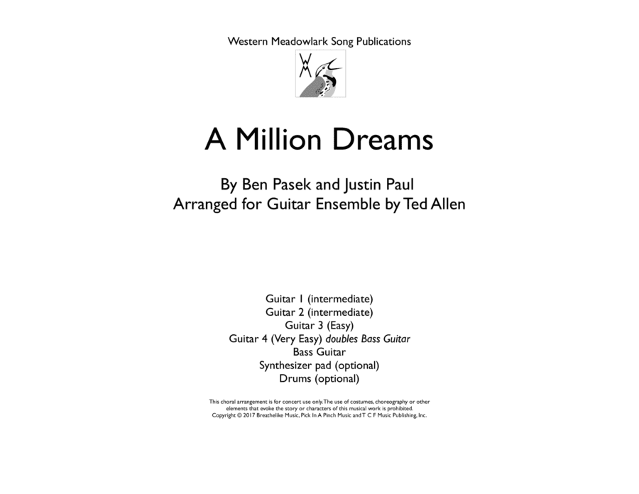 A Million Dreams (arr. Ted Allen)