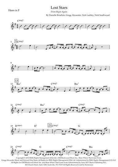 Lost Stars (arr. Fabio Britto)