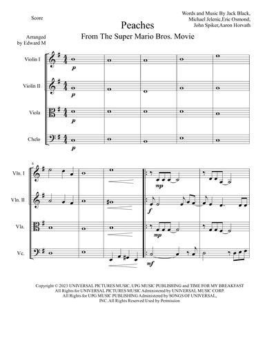 Peaches (arr. Edward M)