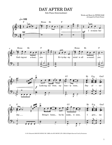 Day After Day (arr. Frank Pisani)