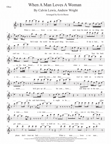 When A Man Loves A Woman (arr. Kevin Busse)