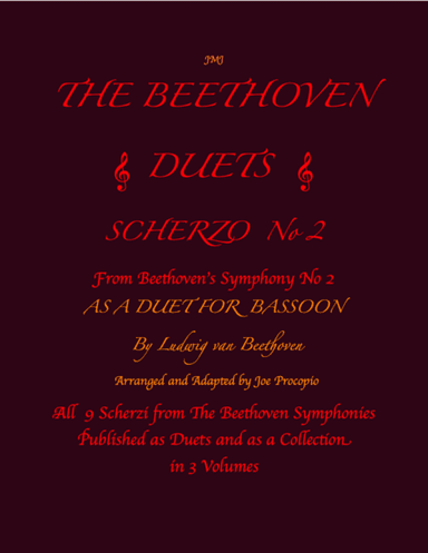 The Beethoven Duets For Bassoon Scherzo No. 2 (arr. Joe Procopio)