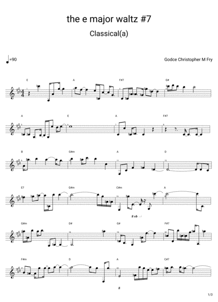 The e major waltz# 7