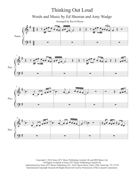 Thinking Out Loud (arr. Kevin Busse)