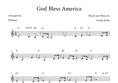 God Bless America ® (arr. BTmusic)