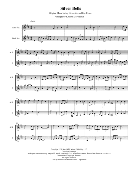Silver Bells (arr. Kenneth D. Friedrich)