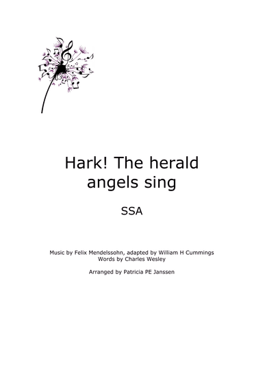 Hark! The herald angels sing (SSA) (arr. Patricia PE Janssen)