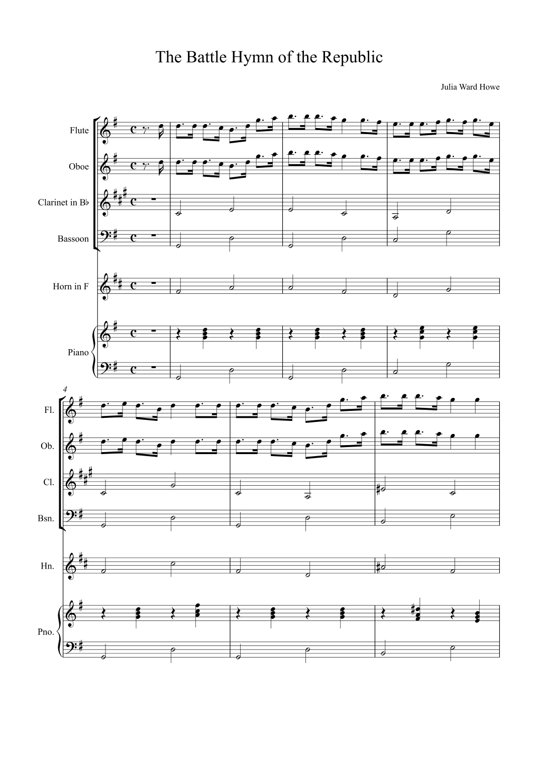 The Battle Hymn of the Republic (arr. Alex Nunes Rodrigues)