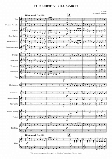 Liberty Bell March (Mixed Ensemble) (arr. Tony Tournoff)