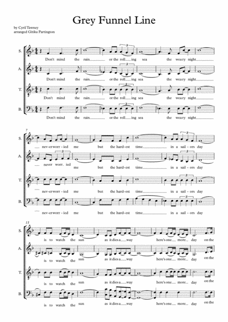 The Grey Funnel Line (arr. Gitika Partington)