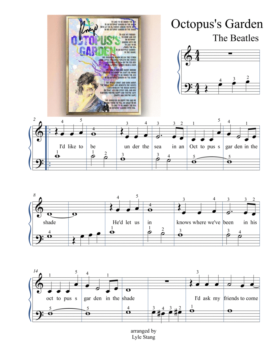 Octopus's Garden (arr. lyle stang)