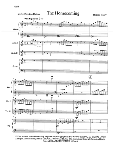 The Homecoming (arr. Christine Hulmer)
