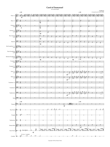 Carol of Emmanuel for Concert Band (arr. Jacob Smith Jr)