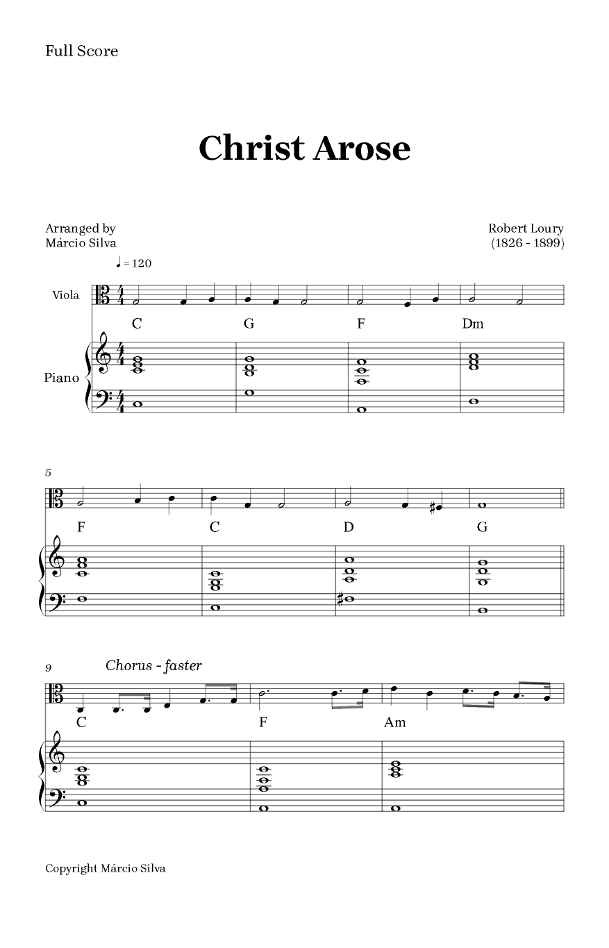 Christ Arose (arr. Márcio Silva)