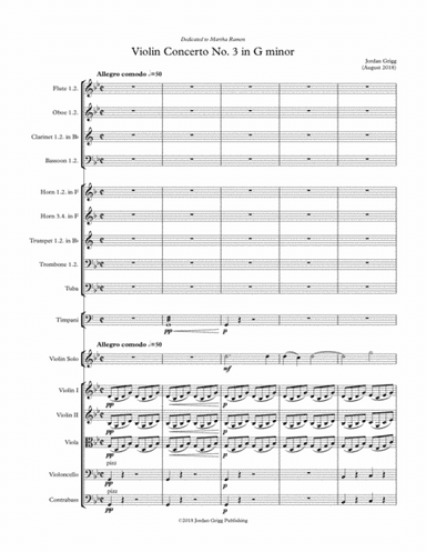 Violin Concerto No 3 in G minor
