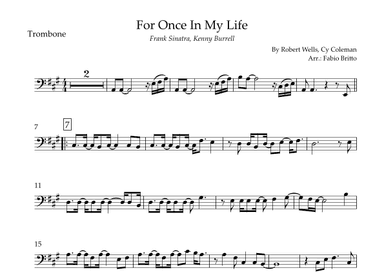 For Once In My Life (arr. Fabio Britto)
