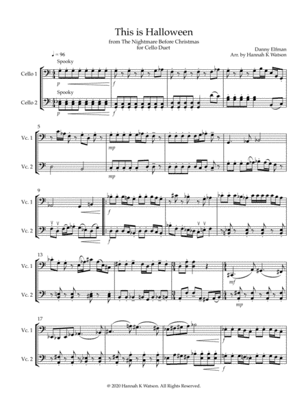 This Is Halloween (arr. Hannah K Watson)
