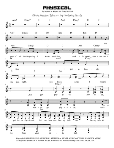 Physical (arr. Kimberly Steele)