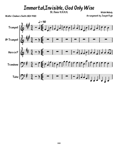 Immortal, Invisible, God Only Wise (arr. Joseph Pugh)