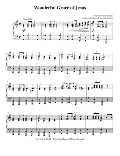 Wonderful Grace of Jesus (arr. Glenn & Jan Christianson)