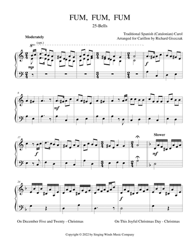 25B. Fum, Fum, Fum (arr. Richard Giszczak)