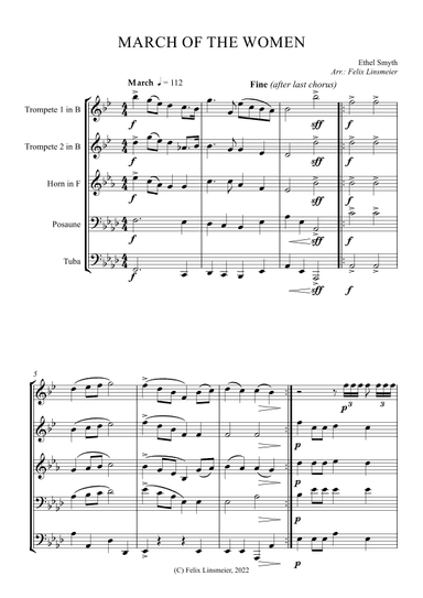 March of the Women (arr. Felix Linsmeier)