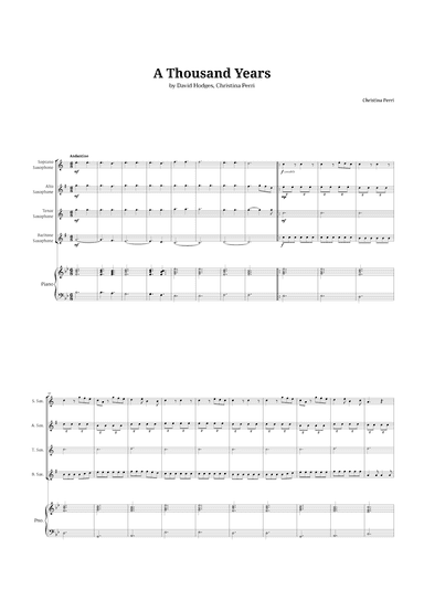 A Thousand Years (arr. Langanho)