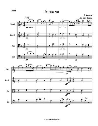 Intermezzo from Cavalleria Rusticana (arr. Ionut Cosarca)