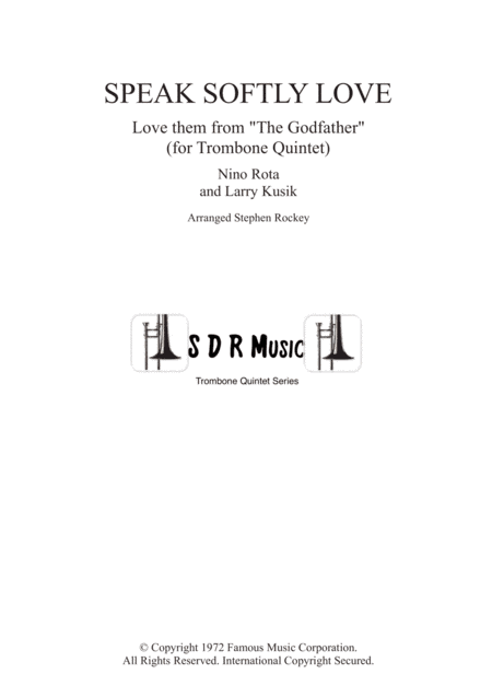 Speak Softly Love (arr. Stephen Rockey)