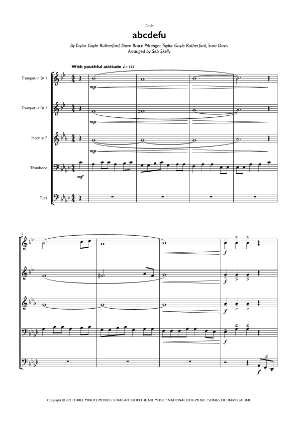 Abcdefu (arr. Seb Skelly)