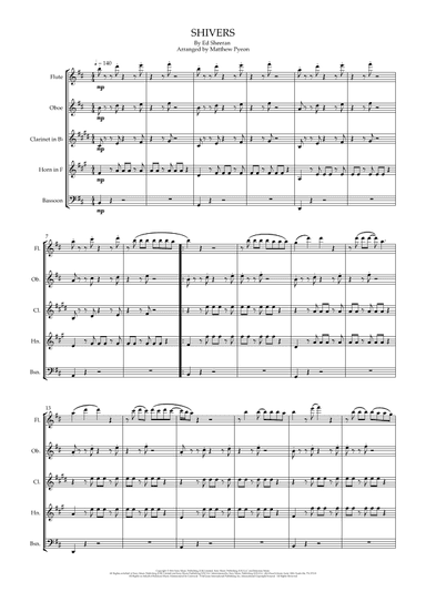 Shivers (arr. Matthew pyeon)
