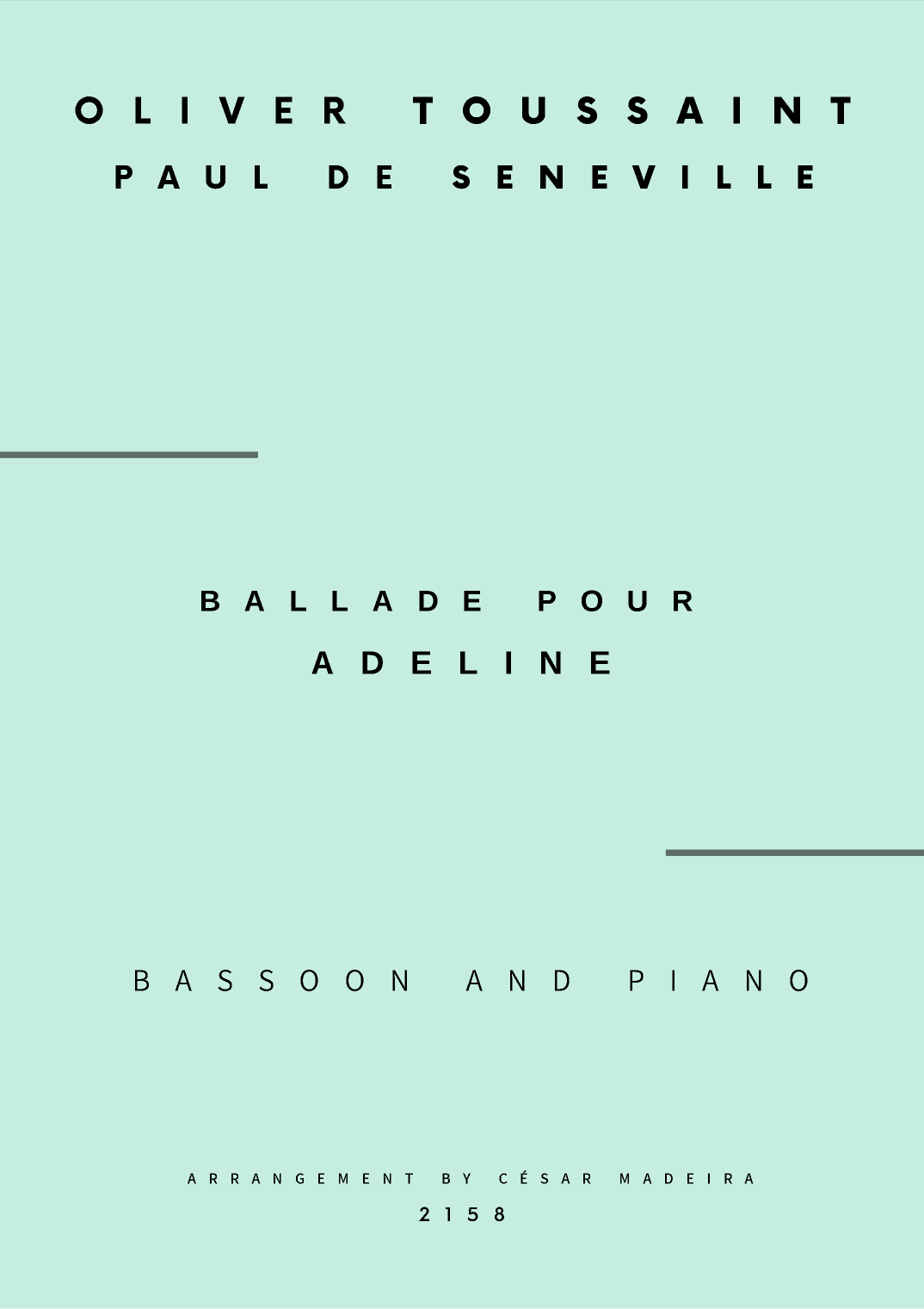 Ballade Pour Adeline (arr. César Madeira)